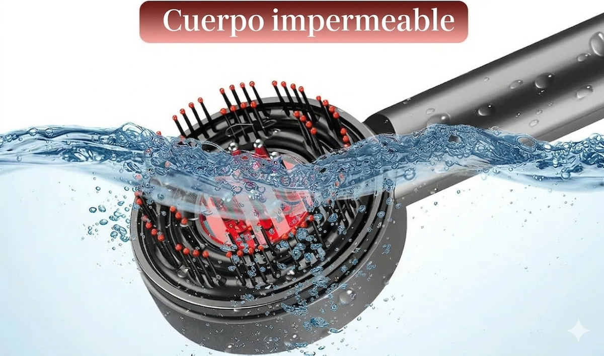 Cepillo Masajeador de Cabello con Terapia de Luz