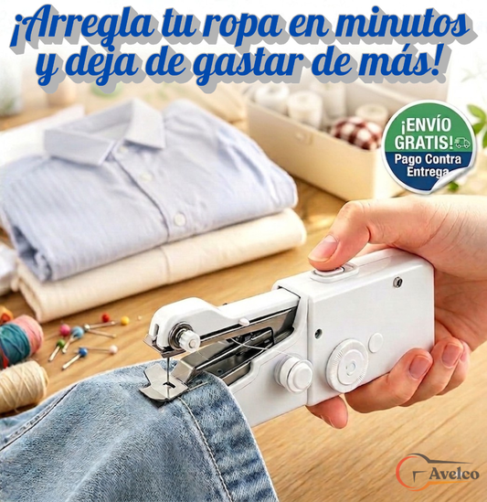 Máquina de coser portátil a pilas