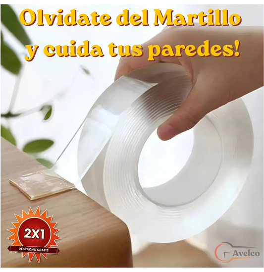 Cinta Doble faz Ultra Resistente y Reutilizable