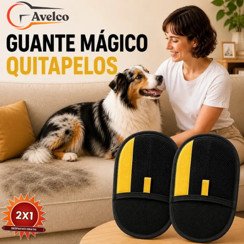 Magic Glove - Guante Quitapelos para Mascotas