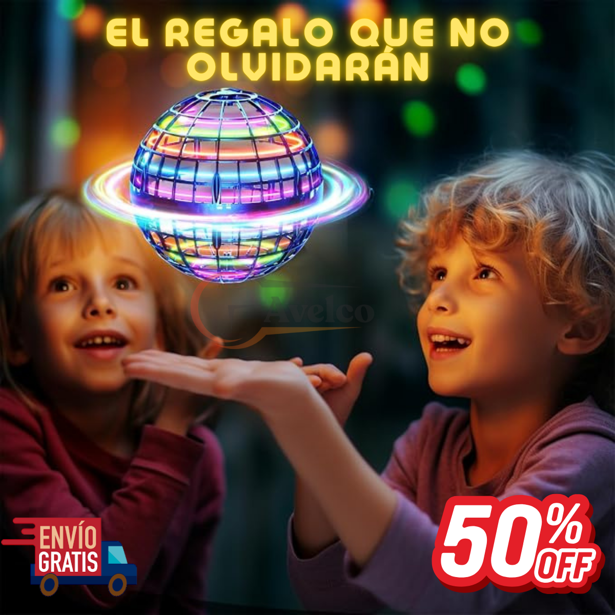 Bola Voladora Interactiva LED